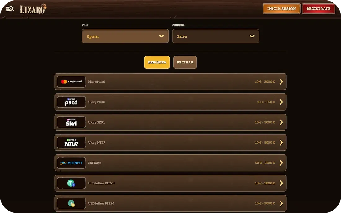 lizaro casino pago